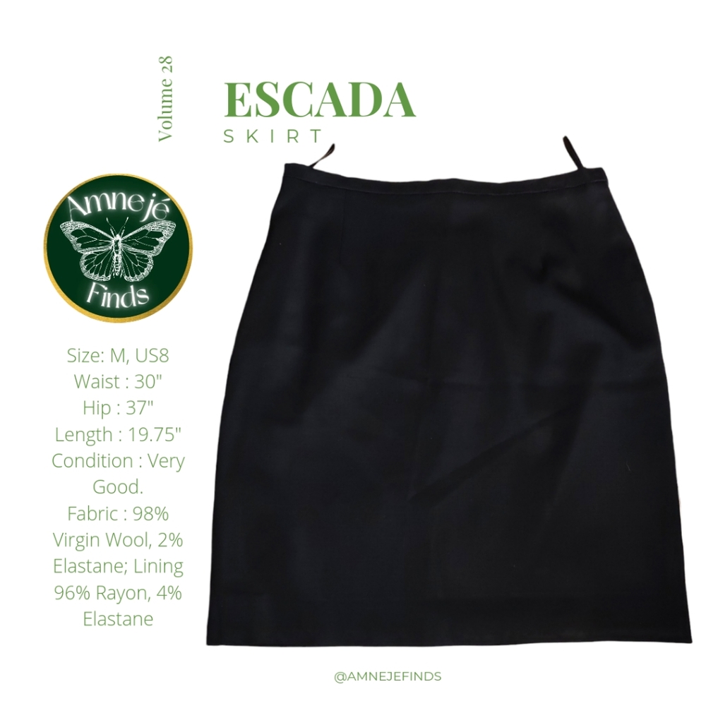 EscadaVirgin Wool Mini Skirt